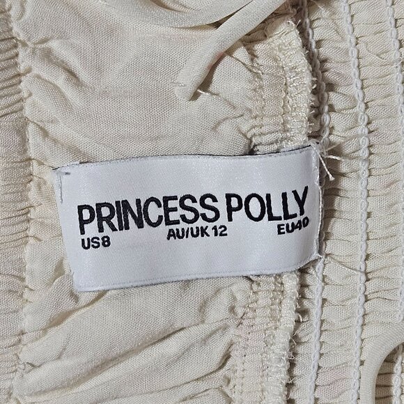 Princess Polly Floral Spaghetti Strap dress 8 Smocked Bodice Cottage Core Boho - Picture 4 of 13